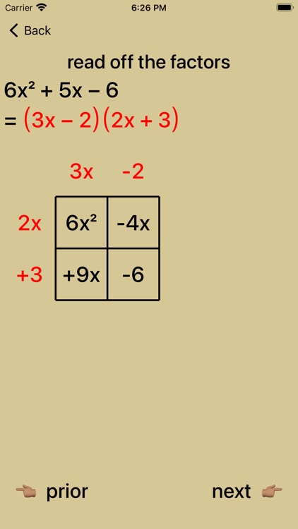 Quadratic Factoring screenshot-6