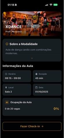 XFIT iPhone screenshot