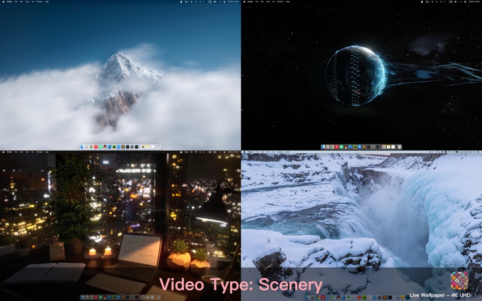 #9. Live Wallpaper - 4K UHD (macOS) 由: 豪 文