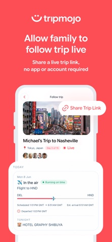 Tripmojo: Trip Planner App screenshot