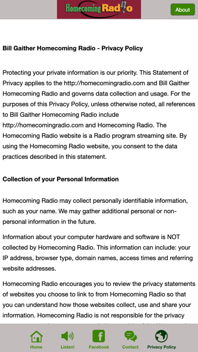 Gaither Homecoming Radio screenshot
