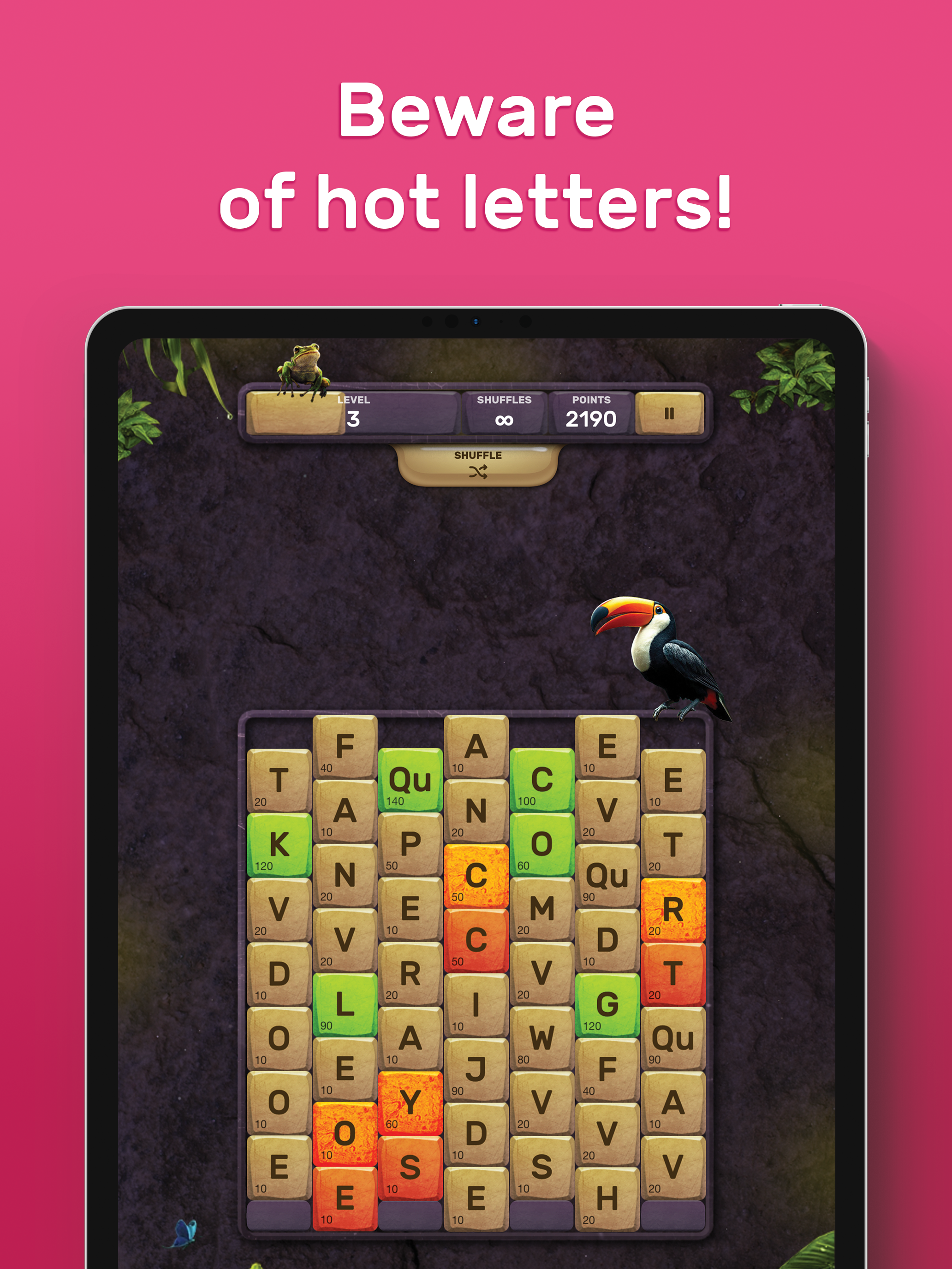 Volcano - Bookworm Game