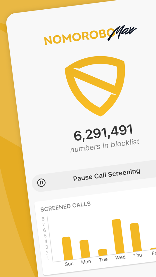#1. Nomorobo Max Spam Call Blocker (iOS) بواسطة: Telephone Science Corporation