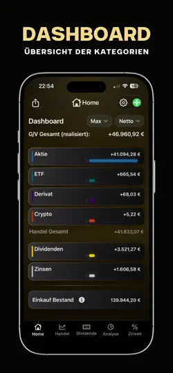 Screenshot von Trade Analyzer auf dem iPhone 3