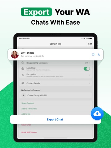 WA Chat Backup: Restore & Save iPad screenshot