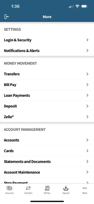 Alliance Banks screenshot 2