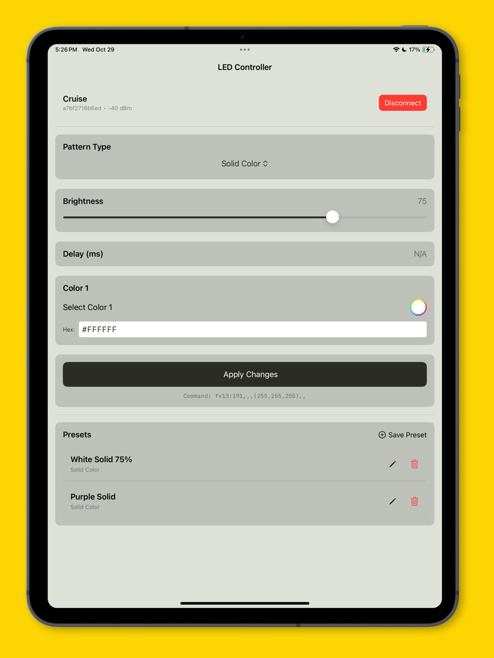 iPad screenshot