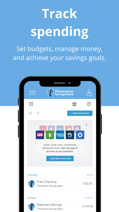 Thomaston Savings Bank Screenshot