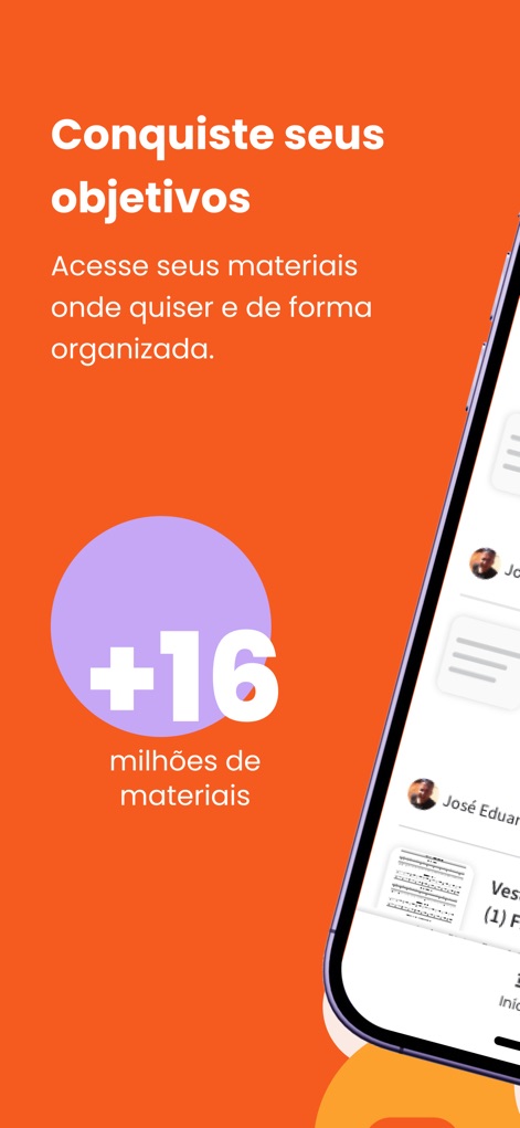 Passei Direto - App de Estudos - O aplicativo disponibiliza uma impressionante coleção de "+16 milhões de materiais", oferecendo uma "lista de conteúdos" bem organizada para facilitar o acesso aos estudos.