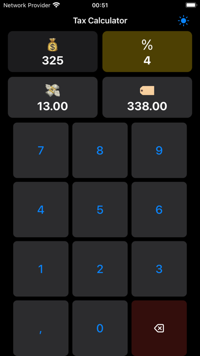 TaxCalculator% Screenshot