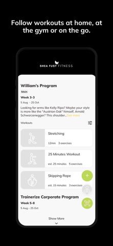 Shea Fust Fitness screenshot