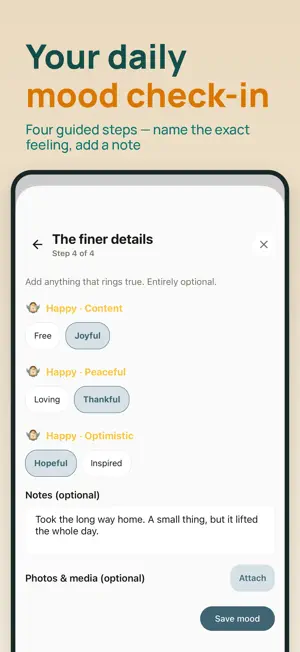 BrightLog Journal Mood Tracker screenshot 3