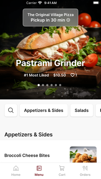 The Original Village Pizza iPhone screenshot 2 - Food & Drink app