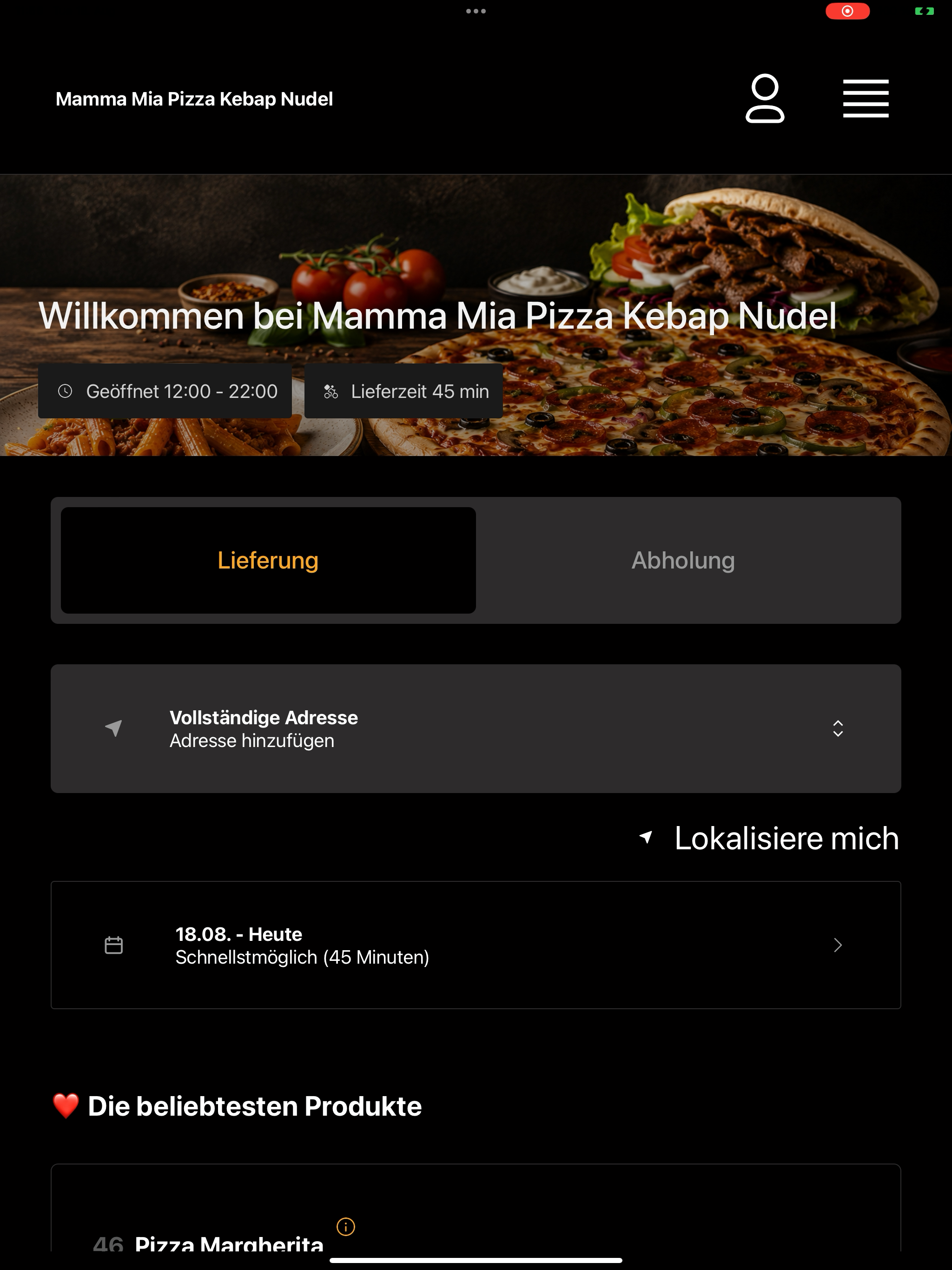Mamma Mia Pizza Kebap Nudel Ba screenshot 7