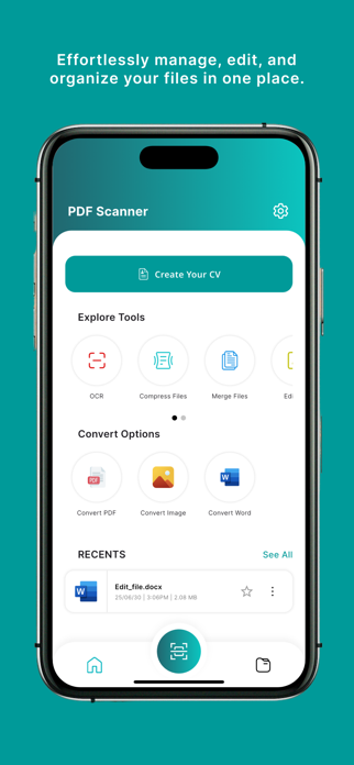 Toolkit–Scanner, OCR, CV Maker Screenshot 1 of 6