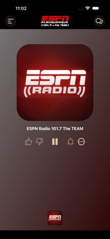 101.7 FM The TEAM Albuquerque iPhone screenshot
