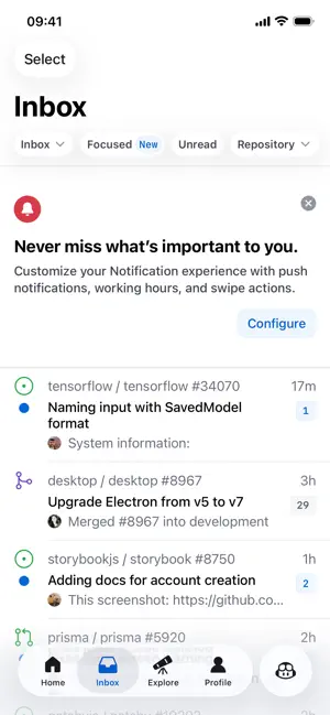 GitHub iPhone screenshot 2