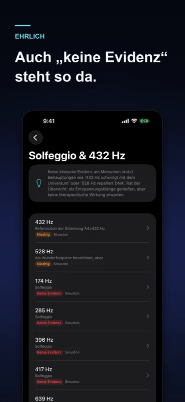 HzLab: Solfeggio & Rauschen screenshot 1 of 6