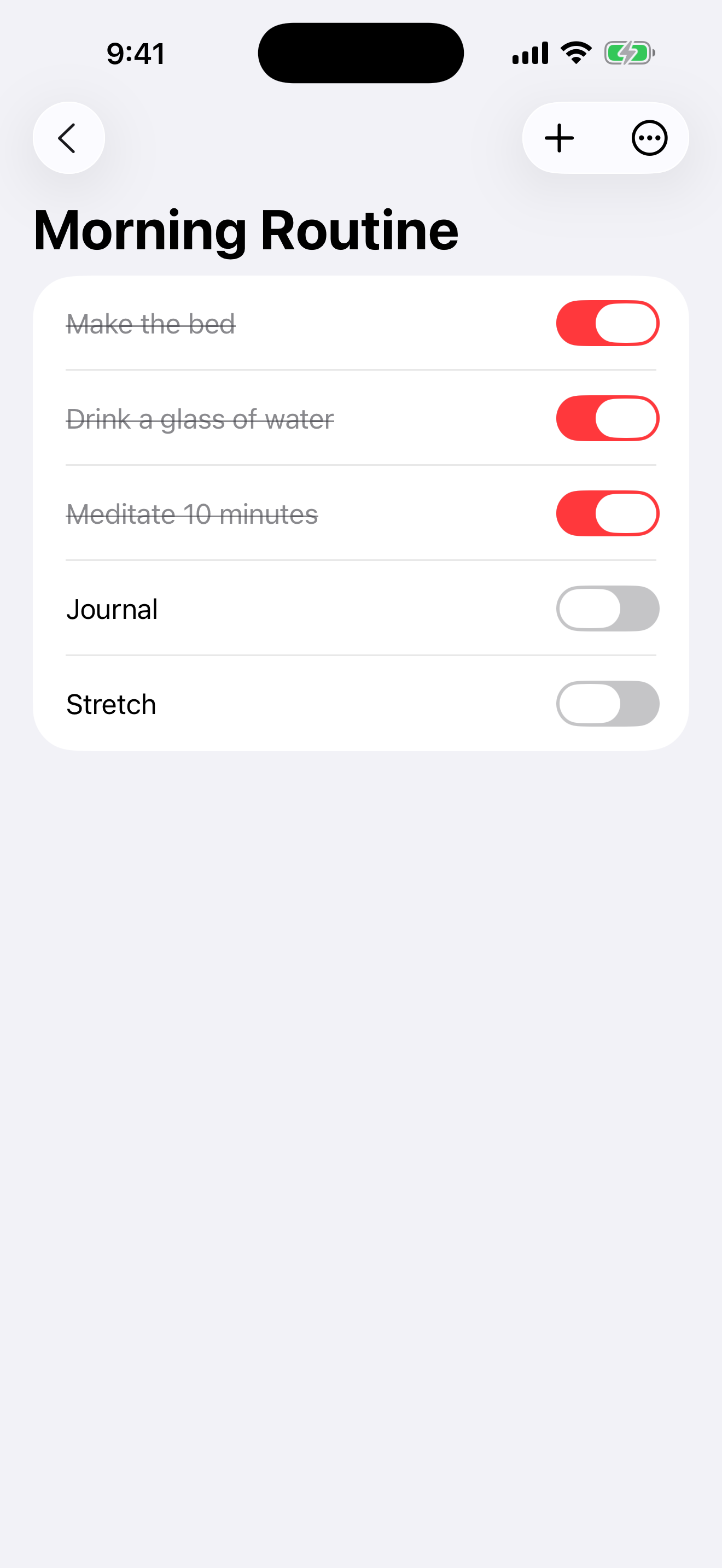 ReSet List screenshot 2