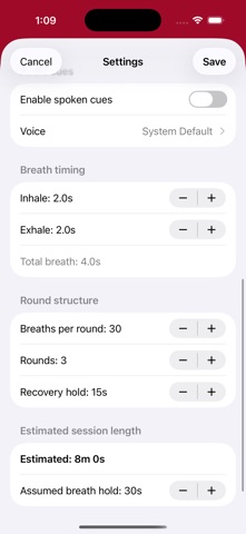 App screenshot