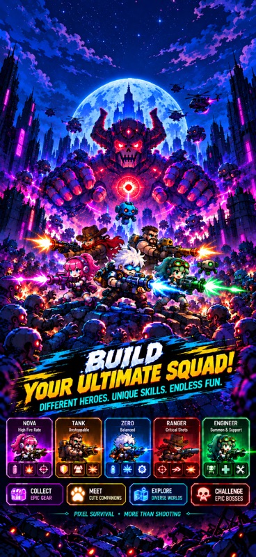 Crazy Gunner: Pixel Survivor screenshot 5