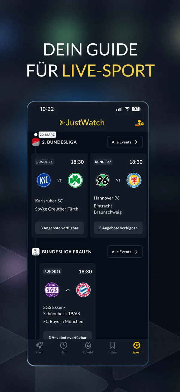 JustWatch - Movies & TV Shows iPhone App Screenshot 7 – Unterhaltung
