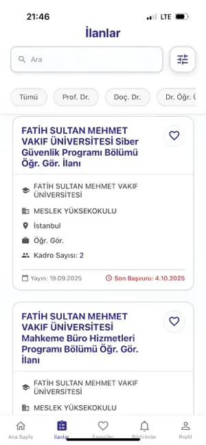 Akademik Radar screenshot 2