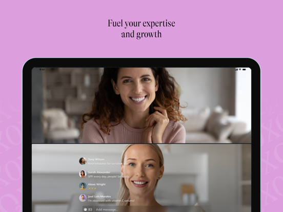 Glo2Facial by Geneo iPad screenshot 2 - Social Networking app