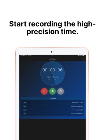 UltraStop iPad screenshot