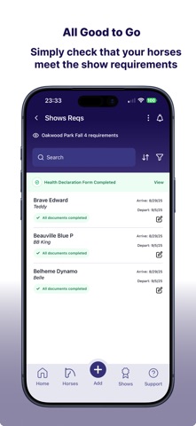 EventPass by EquiTrace iPhone screenshot