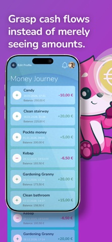 culah Pocket Money & Goals iPhone screenshot