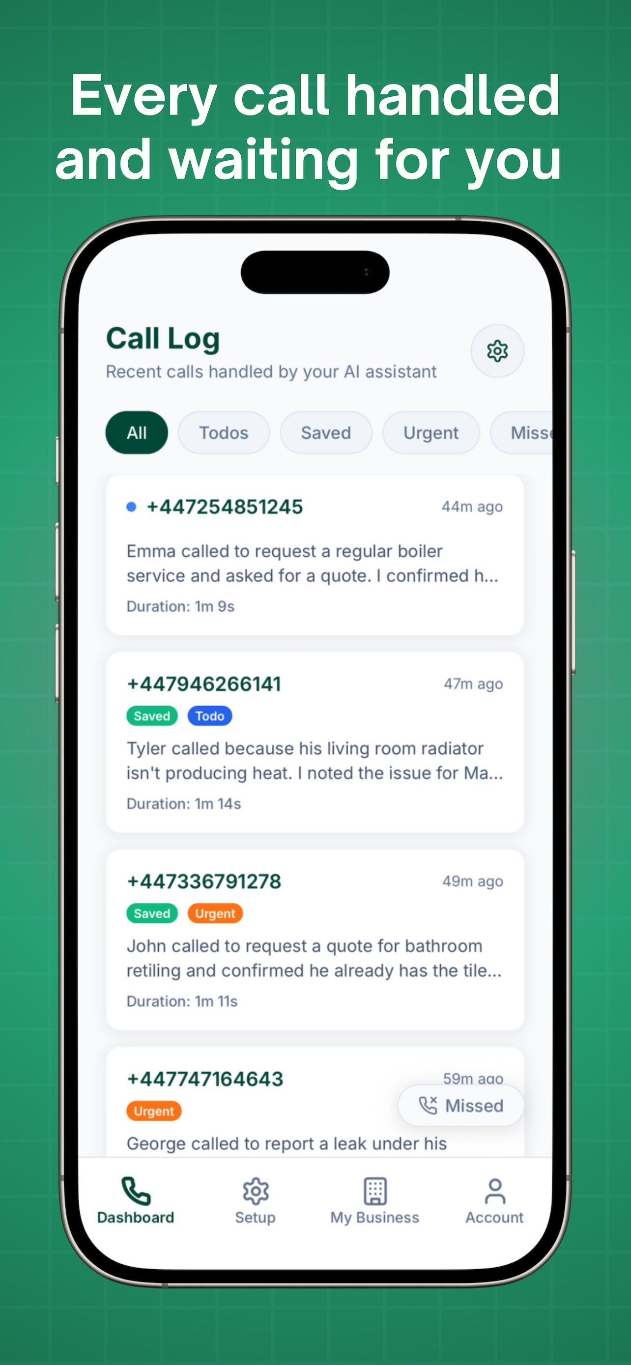 PickedUp: Your AI Receptionist screenshot 4