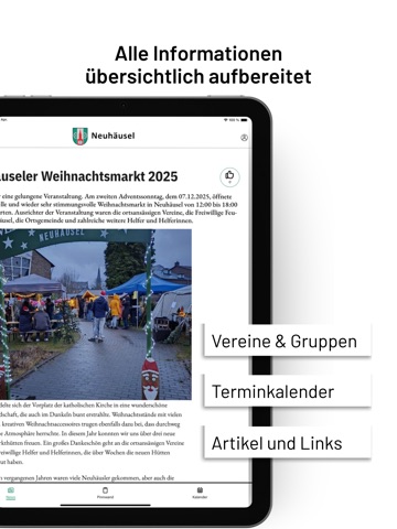 Neuhäusel iPad screenshot