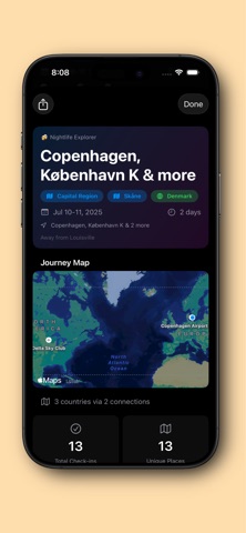 CheckSync - Check-in Stats screenshot