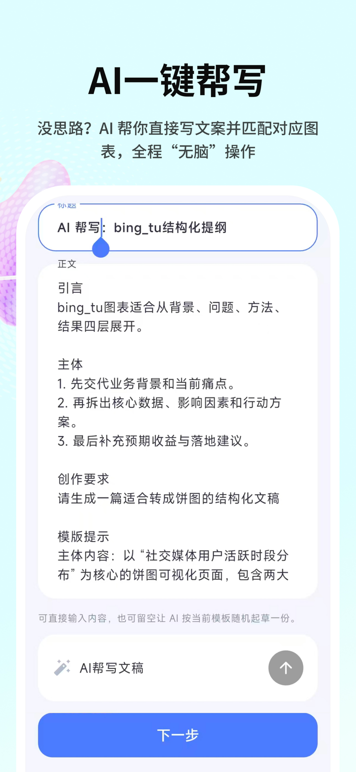 Picdoc Napkin文案转图表：图表可视化Ai流程图 screenshot 5