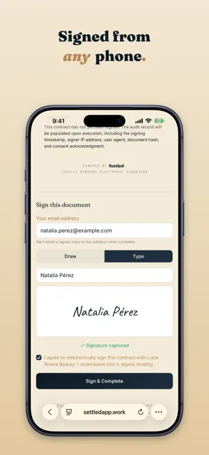 Settled: Contract Signing screenshot 4
