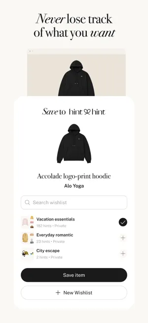 HintHint Wishlists & Gifts screenshot 2