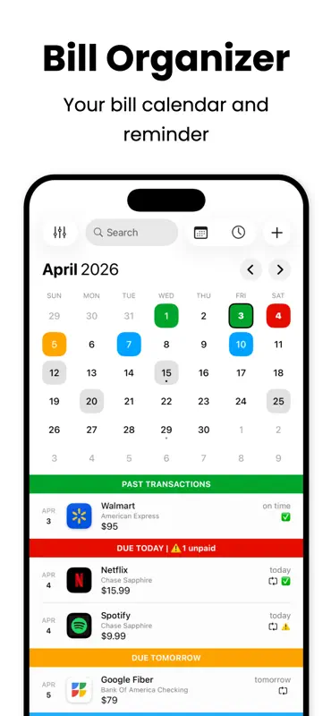 Bill Tracker Pro screenshot 1 of 9
