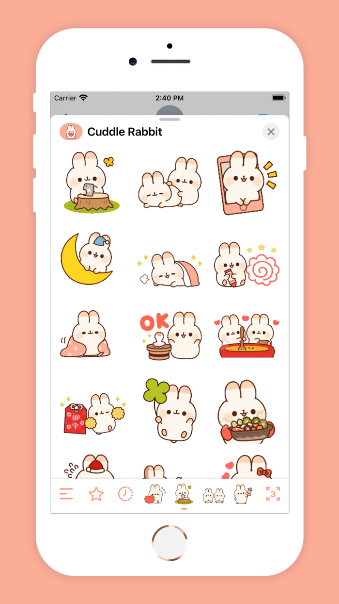 Cuddle Rabbit Animated