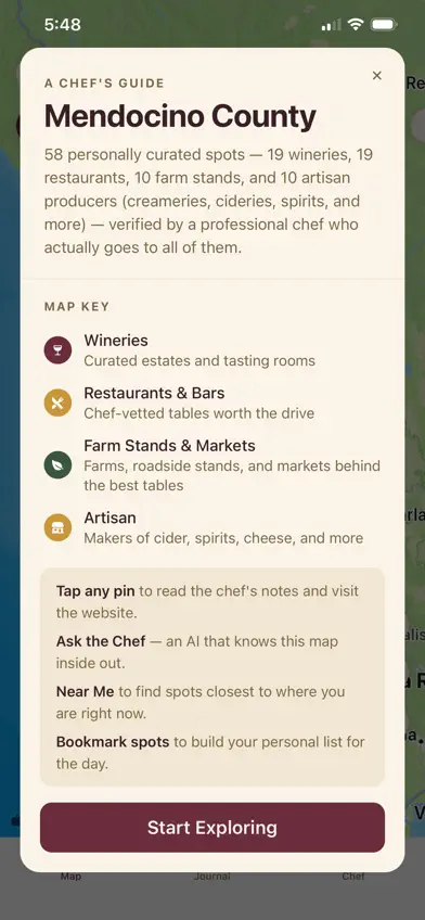 Mendocino Co Food Wine Farms screenshot 2
