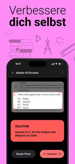 Screenshot von Homework Helper - Wizard AI auf dem iPhone 3