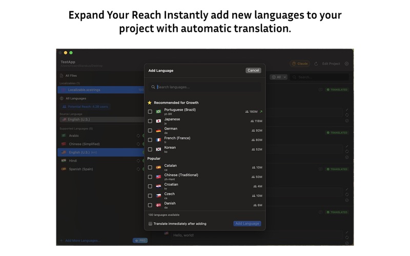 App screenshot