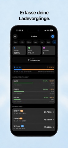 EV Tracker screenshot