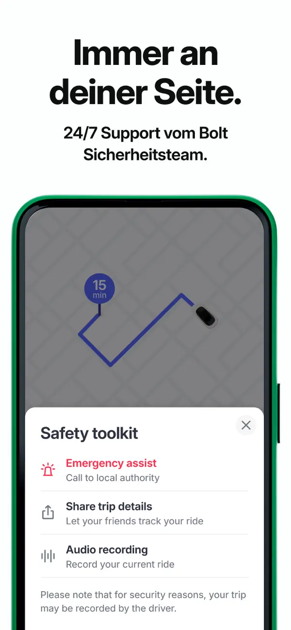 Bolt: Fahrten anfordern Screenshot 3