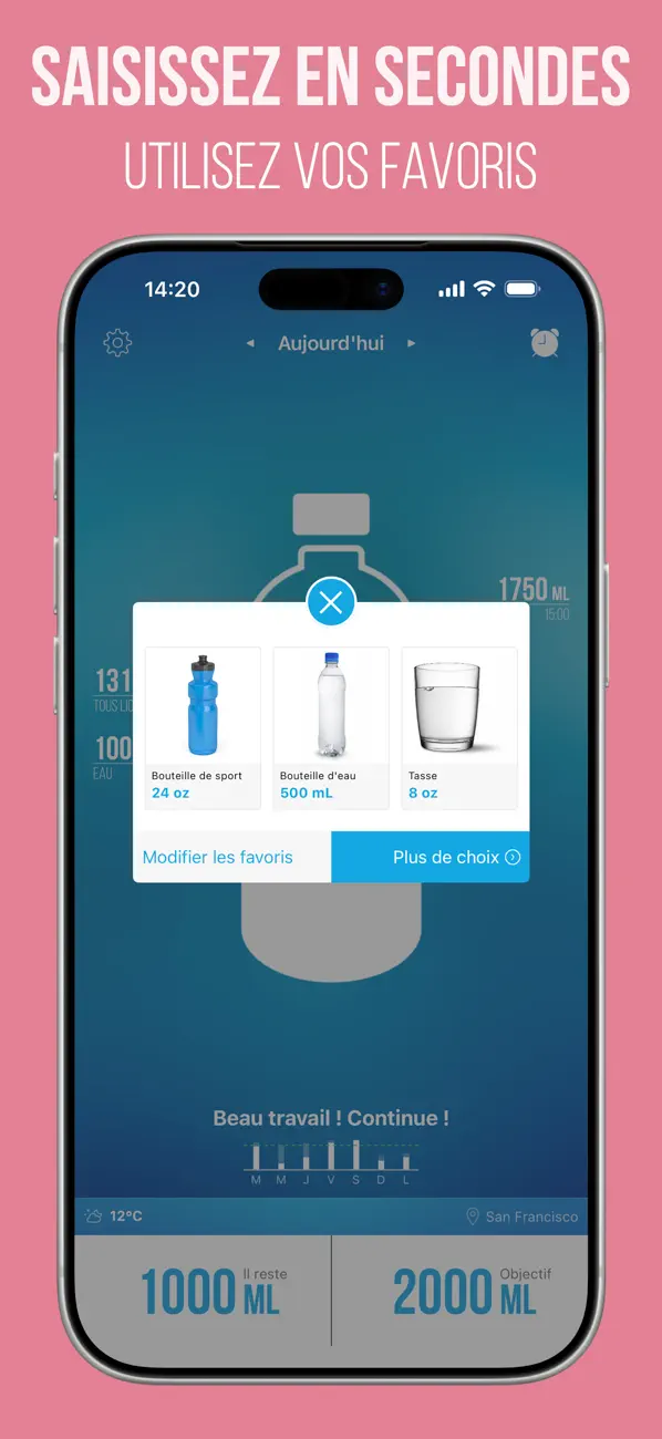 Screenshot #2 pour Waterlogged — Buvez plus d'eau