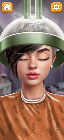 Barber Style Hair Trim Game iPhone screenshot
