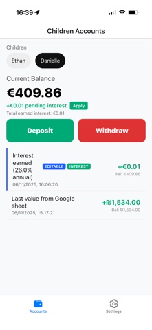 KidBudget – Allowance Tracker Screenshot 1 of 3