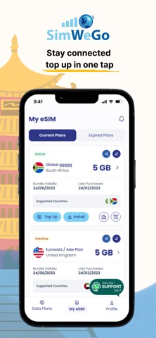 SimWeGo – Global Travel eSIM screenshot