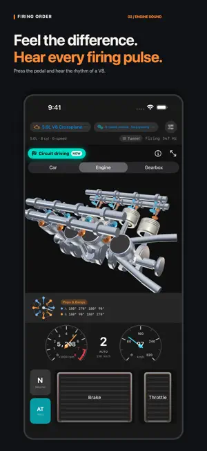 Exhaust Note: Engine Sound Sim screenshot 2