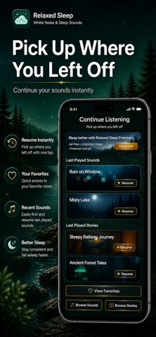 Relaxed Sleep: Noise App screenshot